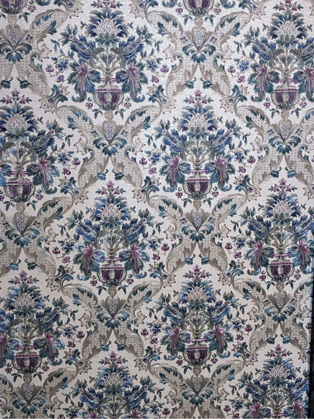Mirage Mural Vinyl Pre Pasted Solid Sheet Wallpaper Shiny Floral 56 Sq Ft 11 yd